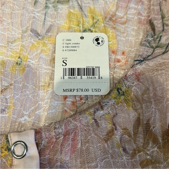 Free People Angelina Lace Floral Top - Picture 6 of 6